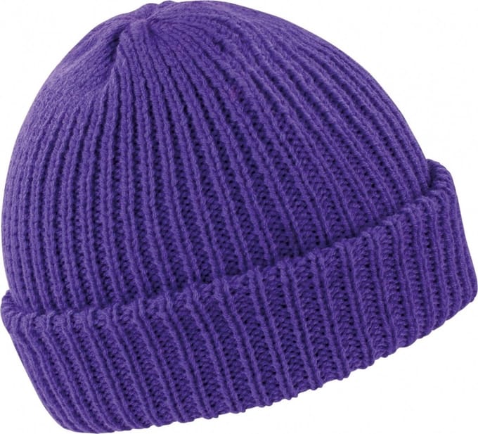 Dikke winter muts unisex paars
