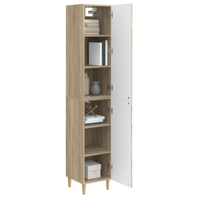 vidaXL - Kast - Set - 2 - st - Bewerkt - hout