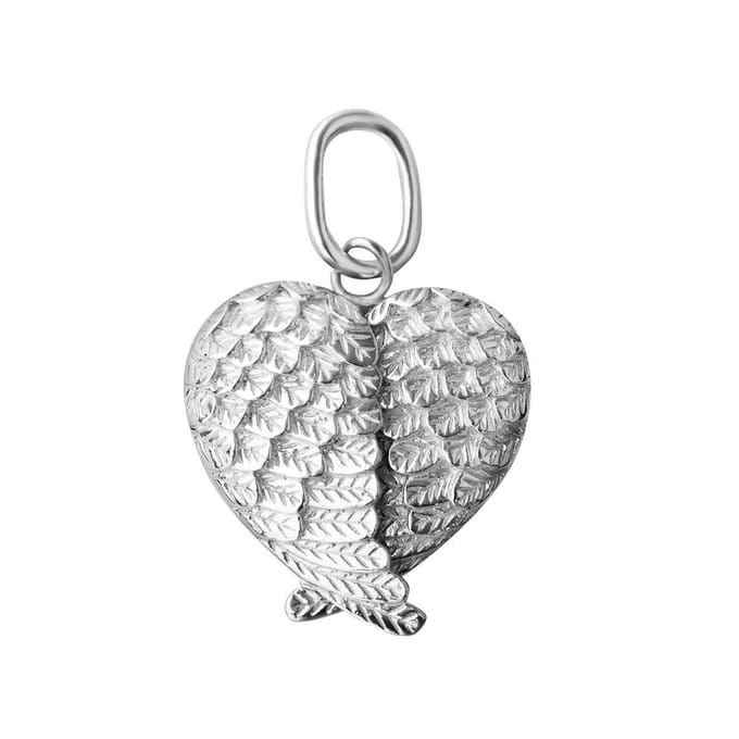 Quiges - 925 Zilveren Ketting Houder in Hart Vorm - SH093