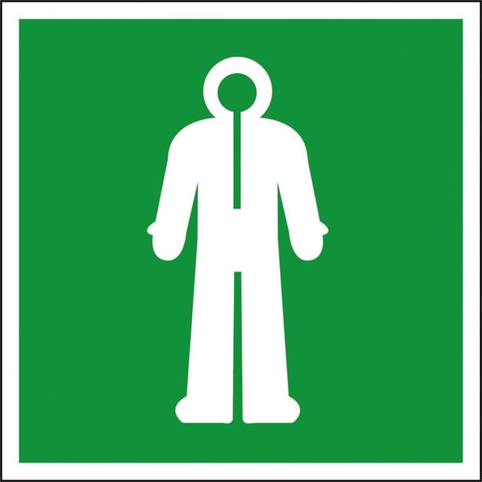 Overlevingspak bord - kunststof - E056 150 x 150 mm