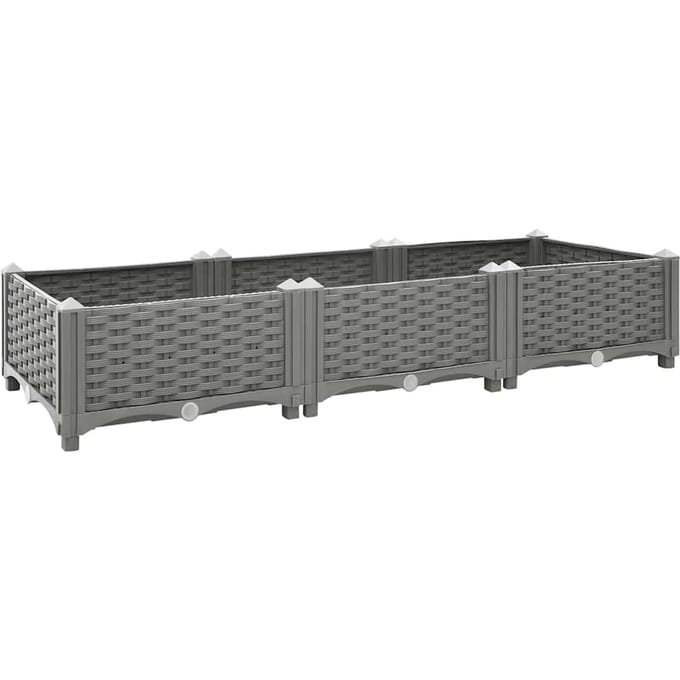 vidaXL - Plantenbak - verhoogd - 120x40x23 - cm - polypropeen