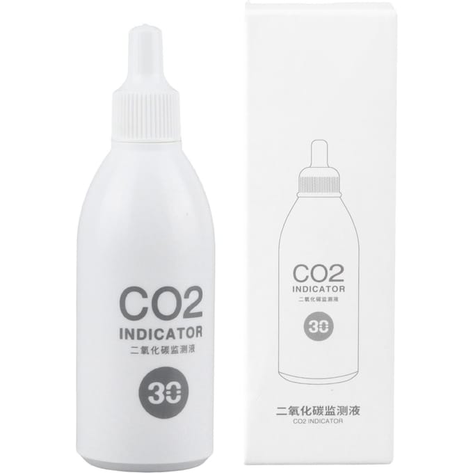 Aquarium CO2 Indicatoroplossing Langetermijnmonitoring Vissentank Vloeistoftest voor Aquarium Vissentank white
