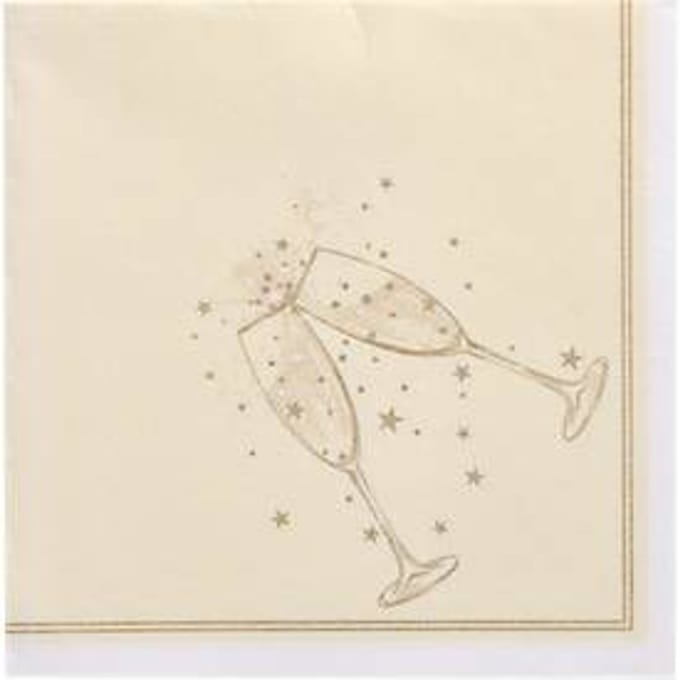 Servetten Papstar "ROYAL Collection", ¼-vouw, 400 x 400 mm, 20 st, goud