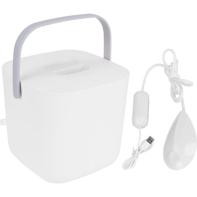 8L Mini Wasmachine Draagbaar USB Aangedreven Ultrasone Kleding Ondergoed WasmachineRoze wit
