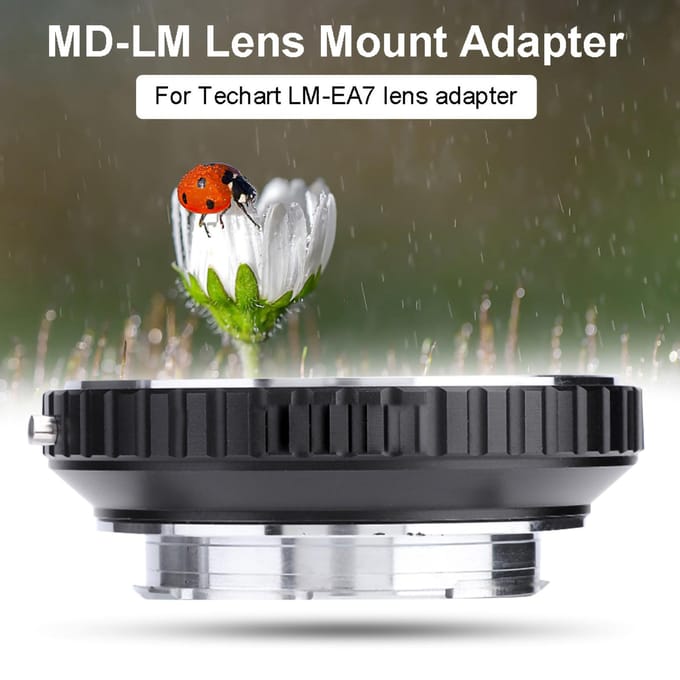 MD LM Mount Adapter voor Minolta Mount Lens voor Leica M Camera voor TECHART LM-EA7 Adapter gray