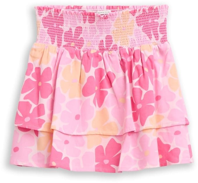 Tom Tailor - Minirok met volant - Maat 128/134 - multicolor flower print