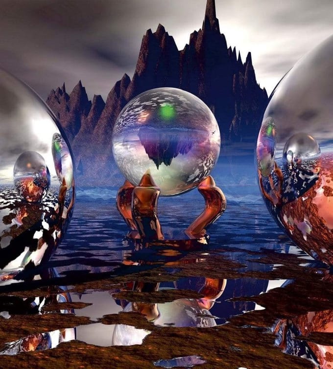 Fotobehang - Crystal Vision 225x250cm - Vliesbehang