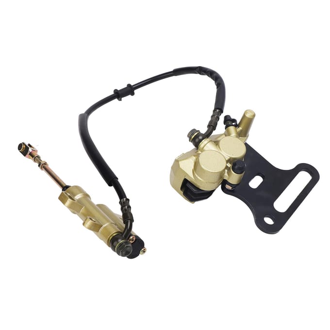 Achterste Schijf Hydraulische Rem Hoofdcilinder Kit Rem Hoofdcilinder Remklauw Assemblage voor 50cc 70cc beige