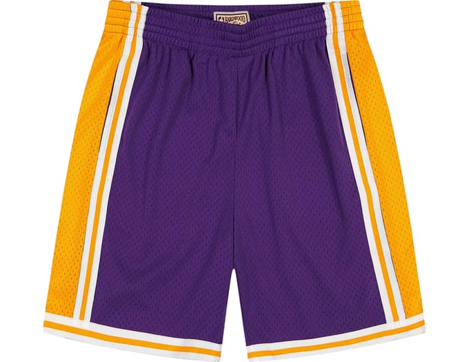 Mitchell And Ness NBA Los Angeles Lakers 1994 1995 Korte Broek Paars