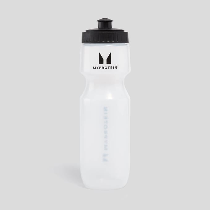 Myprotein sportieve waterfles - Transparant/Zwart