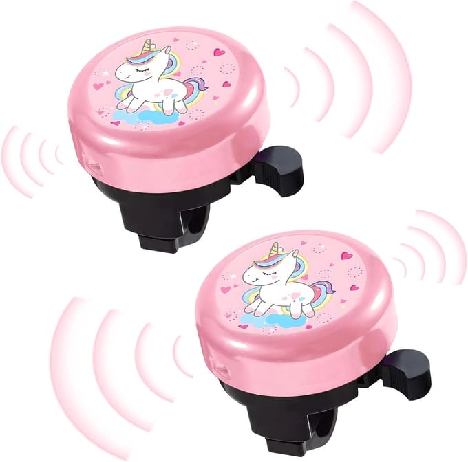 Roze Fietsbel Set voor Kinderen - 2 Stuks Univors