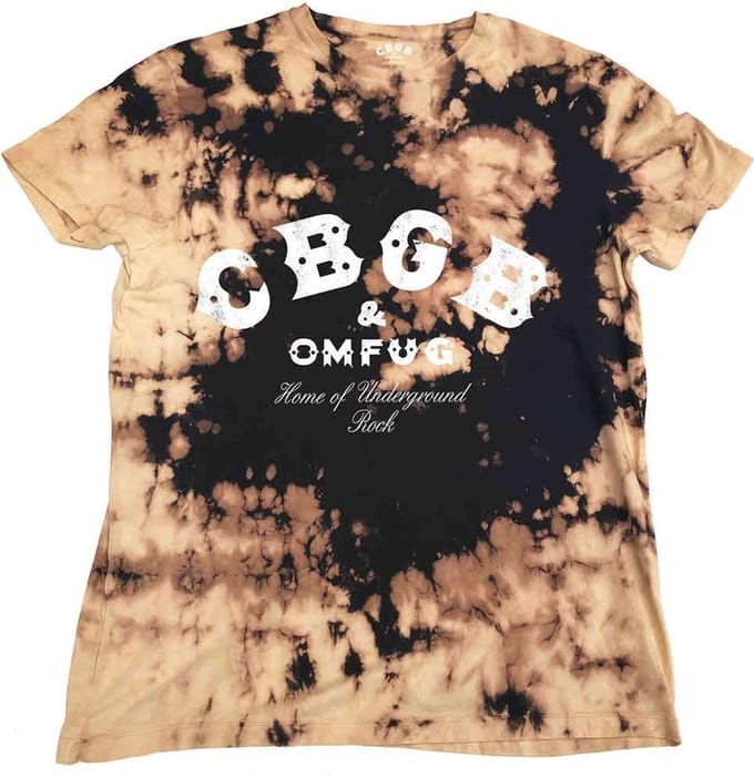CBGB - Classic Logo Heren T-shirt - M - Bruin/Zwart