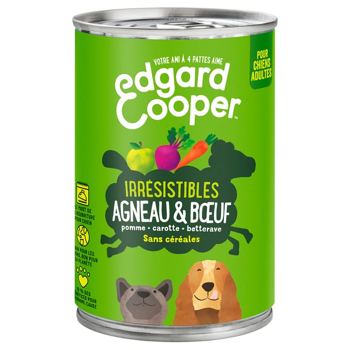 6x400g Adult Mixpakket (3 smaken) Edgard & Cooper Hondenvoer