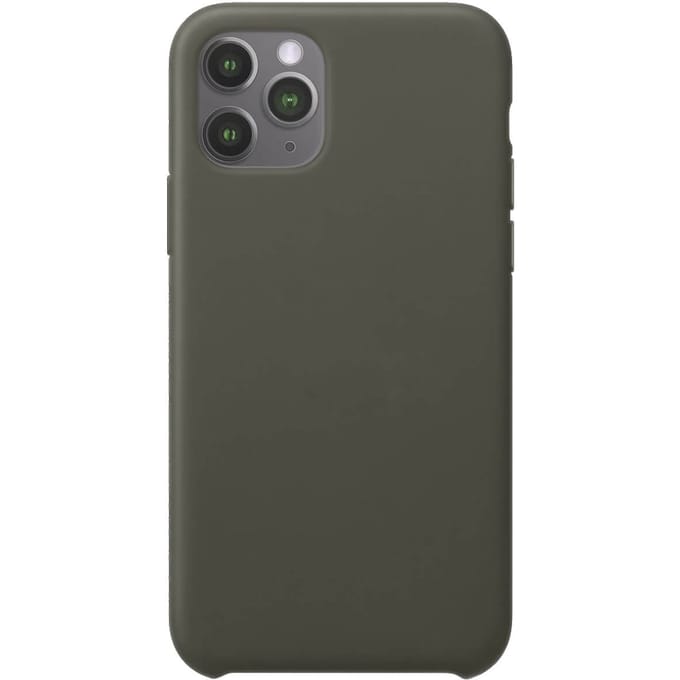 iPhone 11 Pro Siliconen Back Cover - Dark Olive