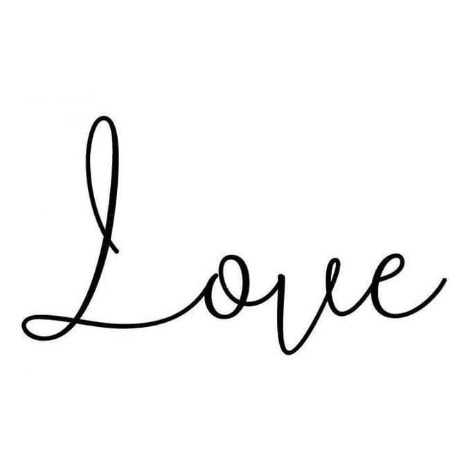 Love 17x30 cm - houten woord