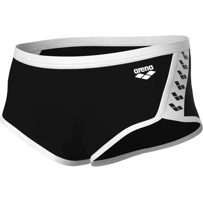 ARENA | M Icons Swim Low Waist Short Solid black-white (Maat - 80)