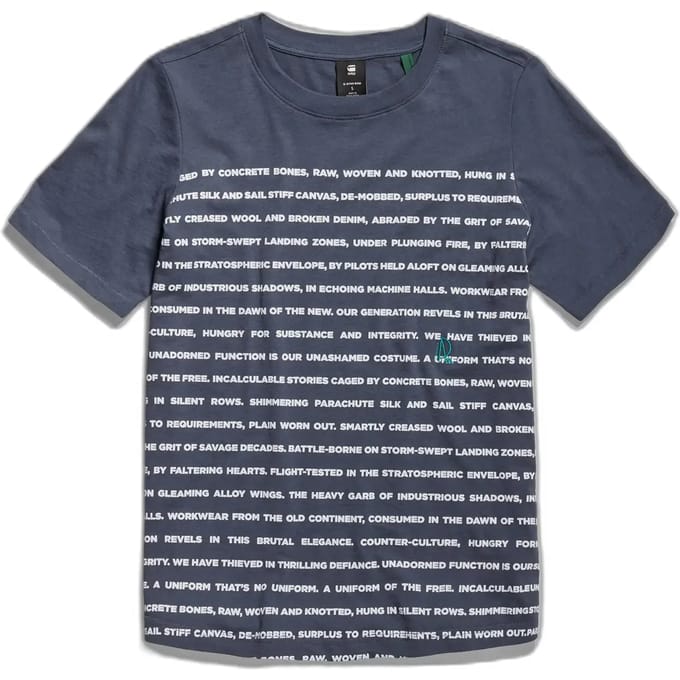 Dames-T-shirt G-Star Stripe Text
