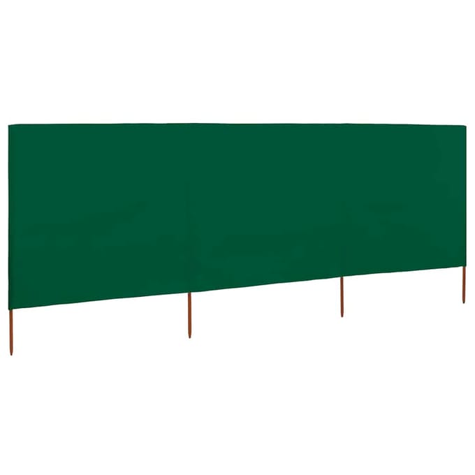 vidaXL - Windscherm - 3-panelen - 400x80 - cm - stof - groen