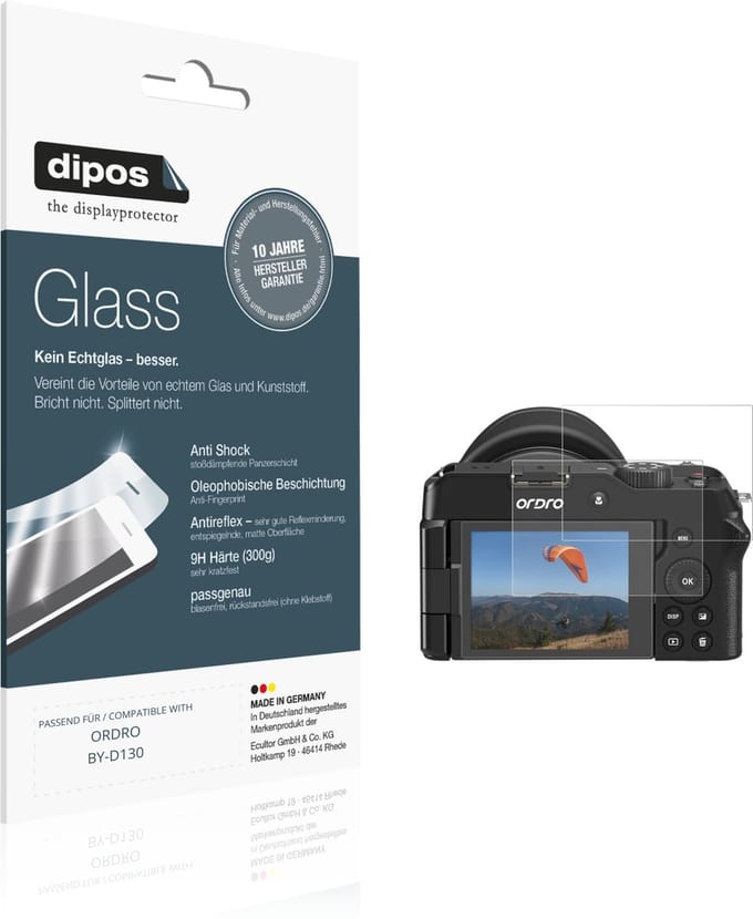 dipos – 2x Matte Pantserfolie geschikt voor ORDRO BY-D130 | 9H Screenprotector