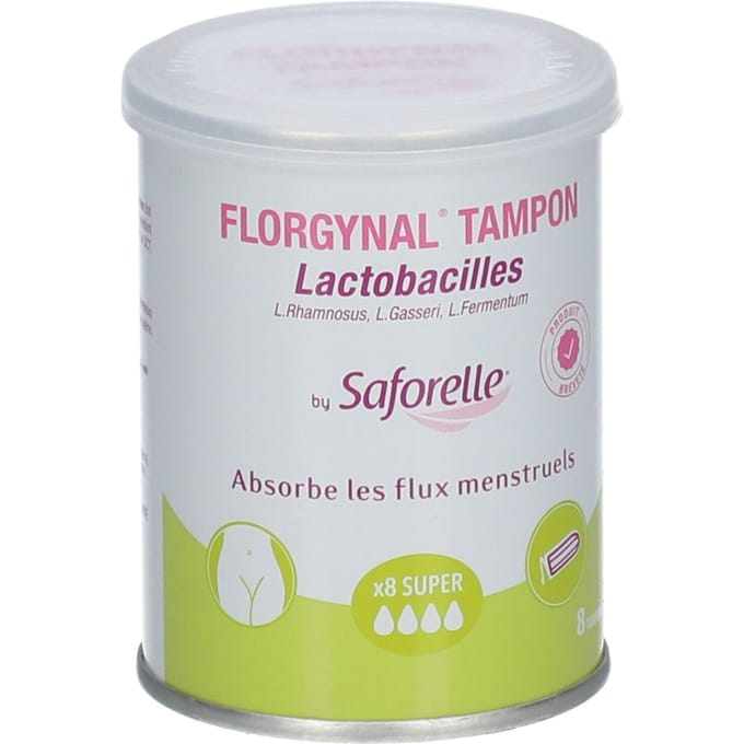 Saforelle® Florgynal® Probiotische tampon zonder inbrenghuls Super 8 Tampon