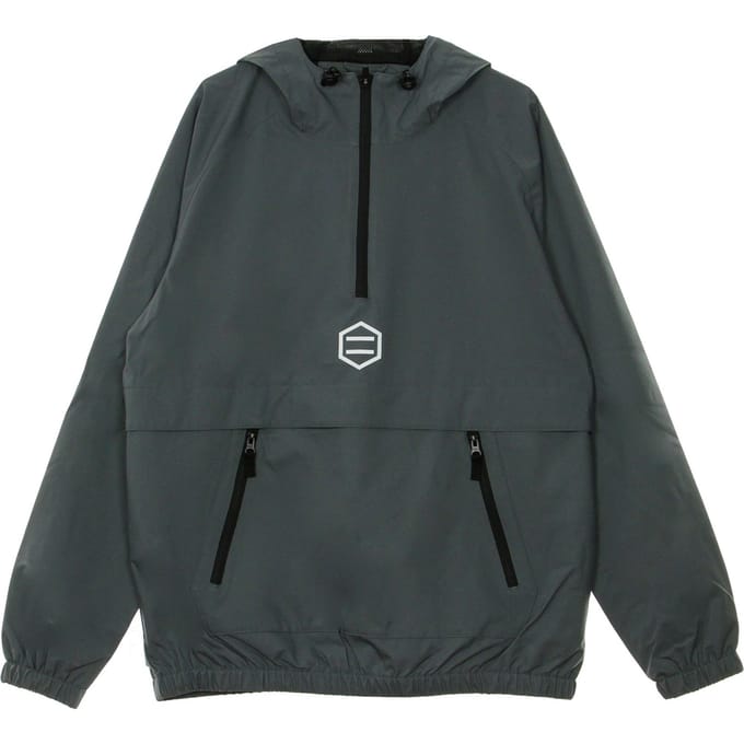 Heren pull-on windjack grijs licht anorak grijs