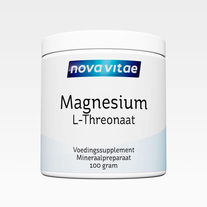 Nova Vitae - Magnesium L-threonaat - L-threonate - poeder - 100 gram = 200 capsules