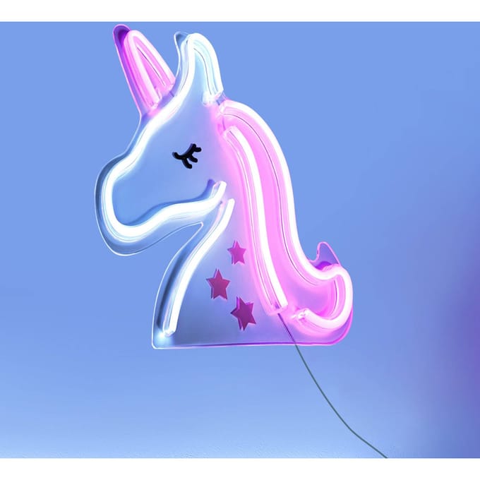 JUST LIGHT. GmbH LED wandlamp Neon Unicorn, USB