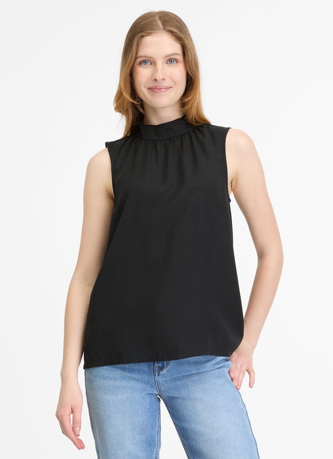 Top Angyc zwart uni mouwloos Ragwear - maat M