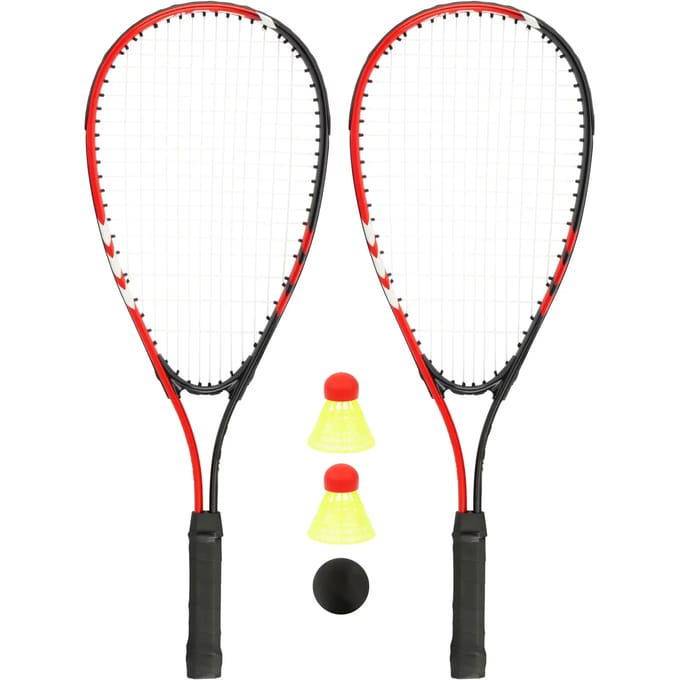 Avento Crossminton Set - Aluminium - Tie Breaker - Rood/Grijs