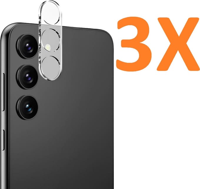 Camera Lens Glass Protector - beschermer Geschikt voor: Samsung Galaxy S23 Plus - Transparant - 3x