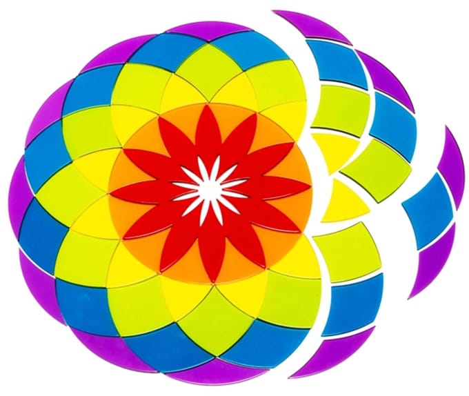 Eduplay acryl speelgoed Mandala groot - educatief speelgoed.