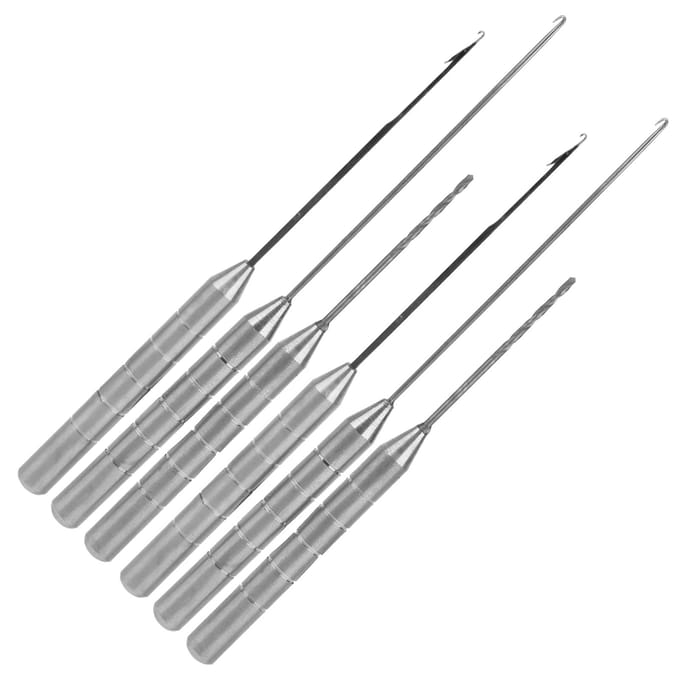 2set Vis Tuigage Combo Set Roestvrij Staal Vis Aas Tuigage Tool Aasnaald Kit gray