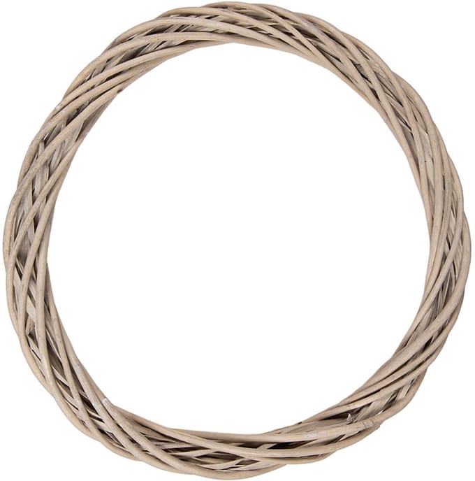 Clayre & Eef Krans Ø 40x4 cm Bruin Rotan