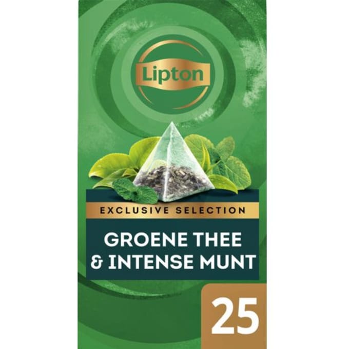 Lipton - Exclusive selection Groene thee & Intense munt - 25 Pyramide zakjes