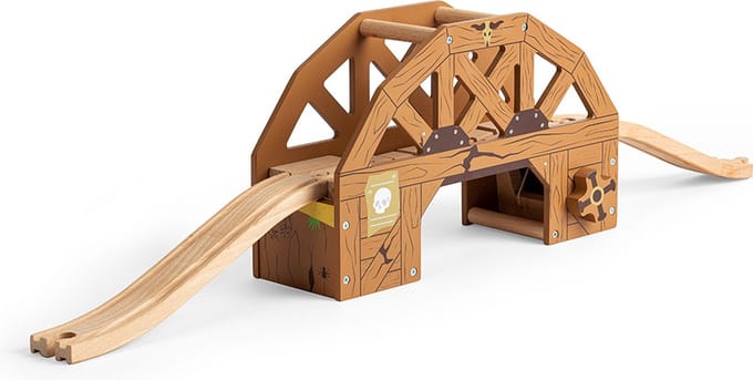 BigJigs houten trein Rickety Bridge - Wild West brug accessoire.