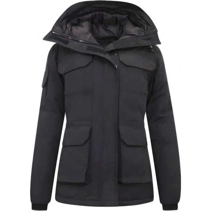 Gewatteerde Jas met Capuchon Dames - 7603 - Zwart