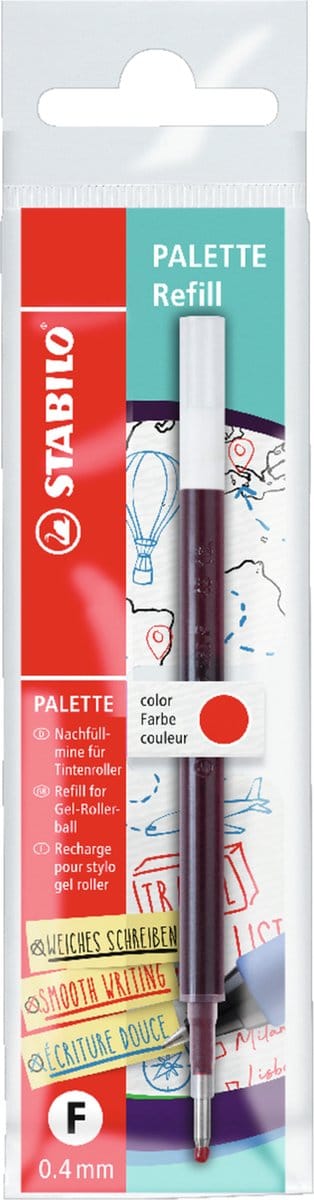 STABILO reservestift voor rollerball palet, rood