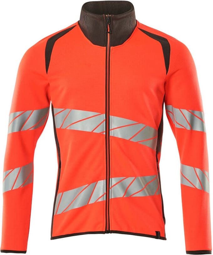 Mascot Accelerate Safe Sweatshirt met rits 19184-781 - hi-vis rood/donkerantraciet - L