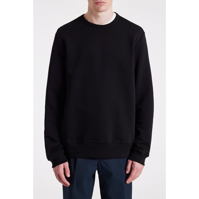 Paul Smith Mens Reg Fit Crew Neck Sweat Black Taglia: M | Maglioni a maglia Outlet | Uomo | Nero