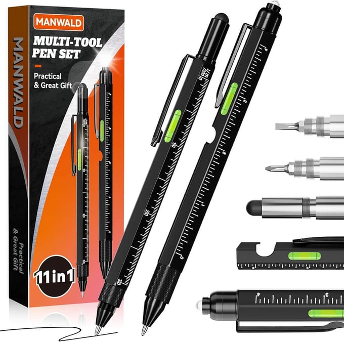 Multitool Pen met 11 Functies Cadeau voor Mannen