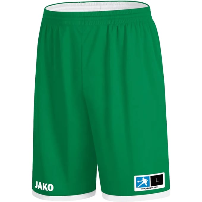 Jako Change 2.0 Reversible Short Heren - Wit / Sportgroen | Maat: S