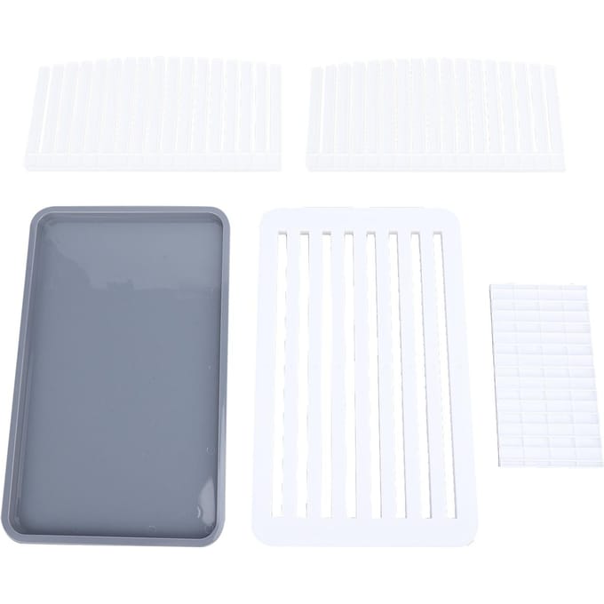 Guide de coupe de pain, largeur réglable, pliable, compact, avec plateau ramasse-miettes, coupe-pain pour L gray