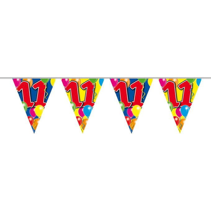 Folat - Vlaggenlijn 11 jaar Ballonnen (10 meter)