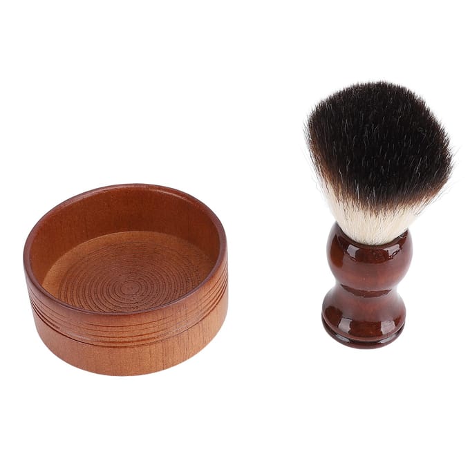 Scheerkwast Kit Mannen Scheerset Haar Scheerkwast Scheerkom voor Kapper Reizen Hotel black