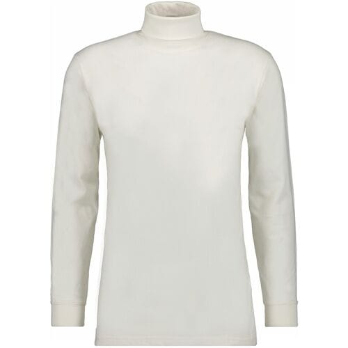 Ragman Long Sleeve Uni Col T-Shirt Single Jersey Ecru / male