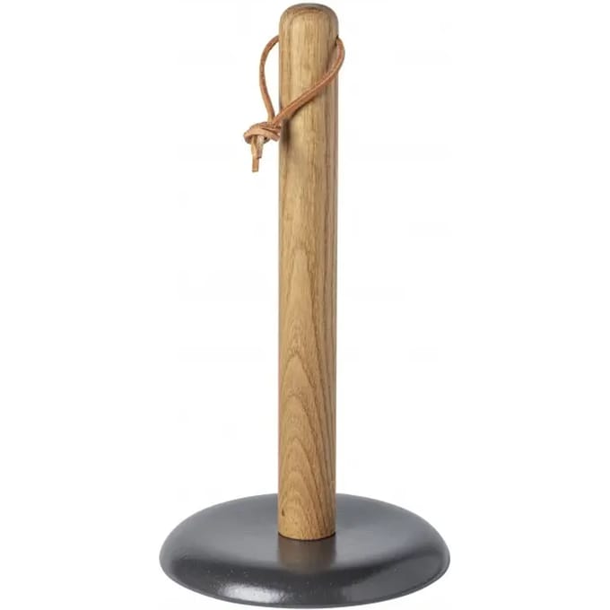 Casafina Costa Nova - Pacifica - keukenrolhouder antraciet - eikenhout - 35 cm hoog