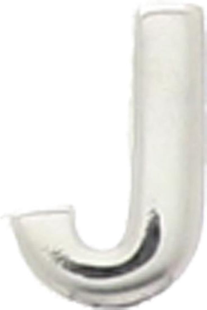 The Jewelry Collection Hanger Letter J - Zilver