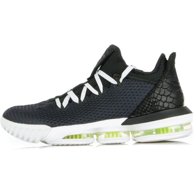 Nike LeBron 16 Low - Maat 46 - Black/Summit White/Volt / Zwart Groen - LeBron - Basketbal - Unisex Sneakers