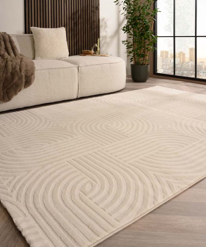 Scandinavische loper - Serene Vidda crème 80x250