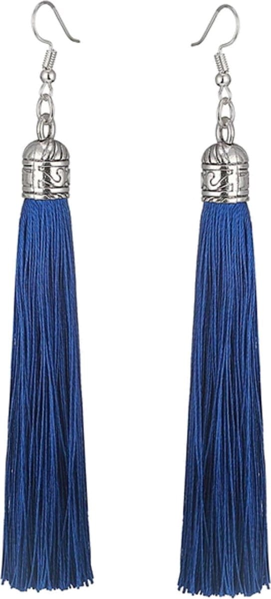 Fako Bijoux® - Oorbellen - Kwast Romania XL - Royal Blauw